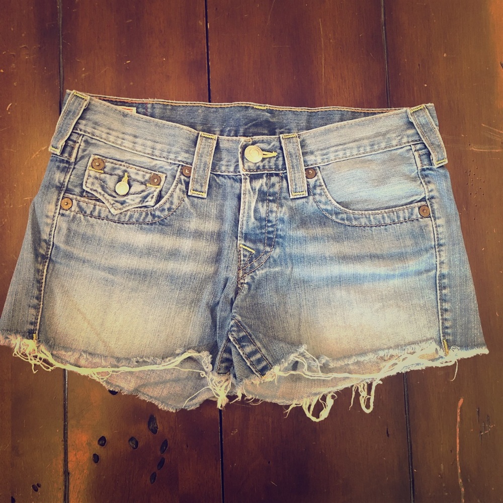 True Religion Size 27 Jean Shorts